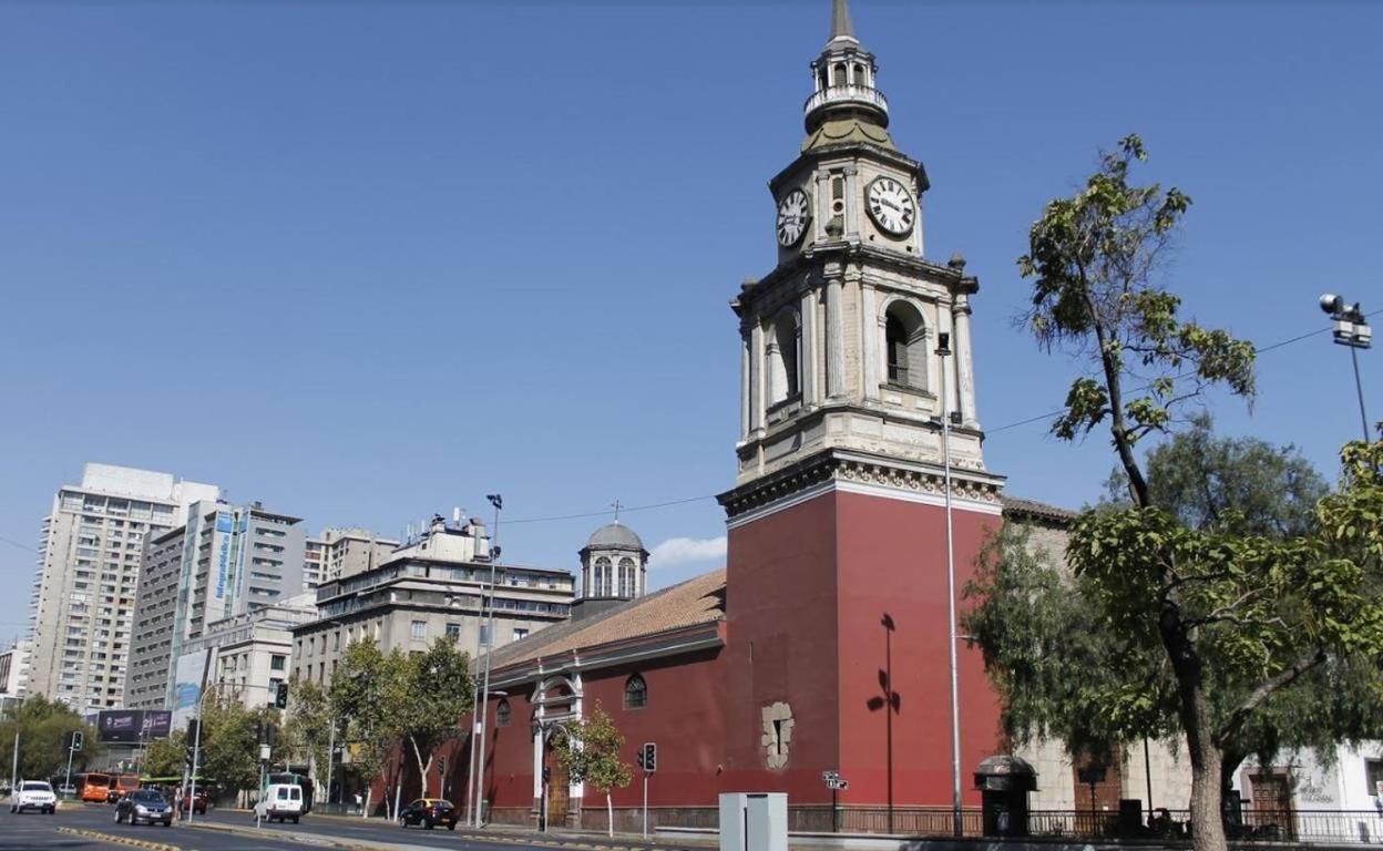 Apartamento DEPTO 707 EXCELENTE UBICACION Metro Sta Lucia, Barrio Paris Londres CENTRO Santiago de Chile Exterior foto